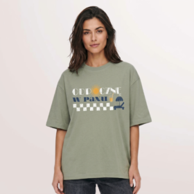 T-shirt "Odpocznę w Panu" - sage / matcha